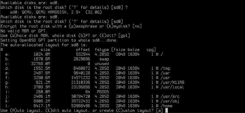openbsd installer